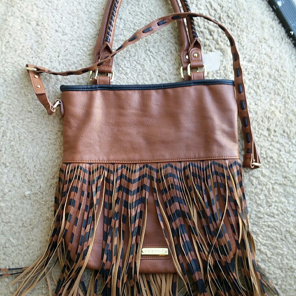 Fringe Steve Madden Leather Purse